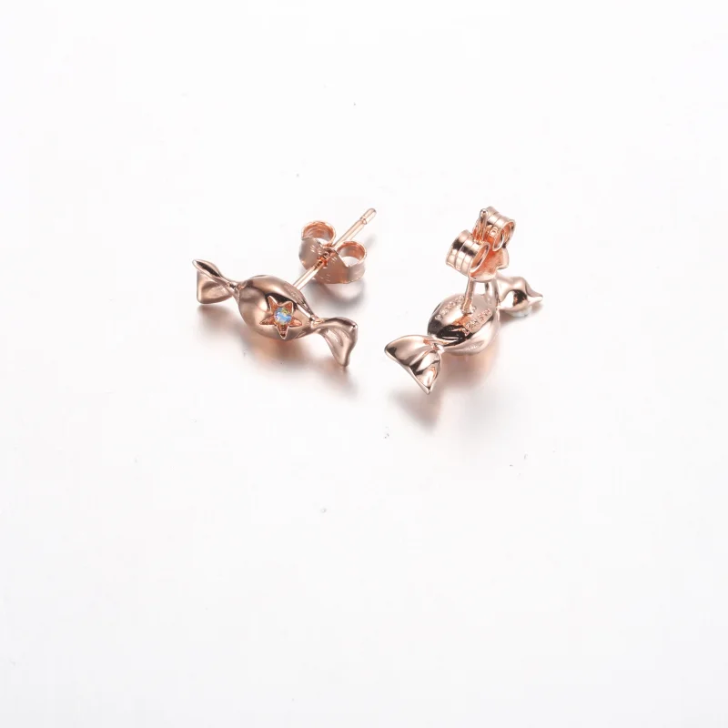 (Bild für) Pandora Wrapped Candy Ohrstecker 14k Roségold plattiert - 282638C01 - Ansicht 4