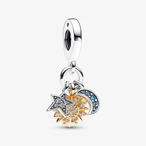 (Bild für) Pandora Zweifarbiger Himmels-Dreifach-Anhänger - 762676C01