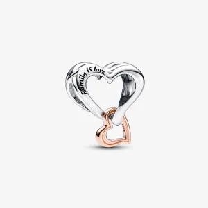(Bild für) Pandora Zweifarbiger Openwork Unendlichkeits-Herz-Anhänger - 782642C00