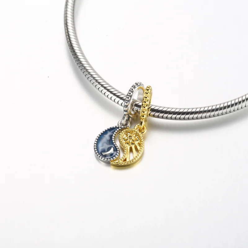 (Bild für) Pandora Zweifarbiger Trennbares Anhängerarmband Sonne & Mond - 762678C01 - Ansicht 4