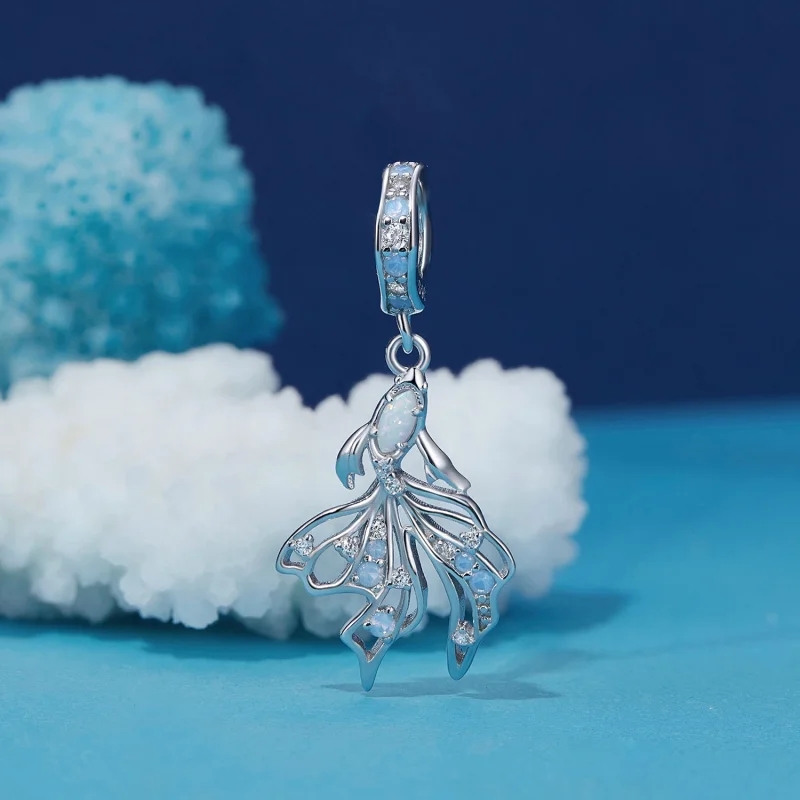 (Bild für) Pandora-Stil Bettafisch-Anhänger - BSC917 - Ansicht 2