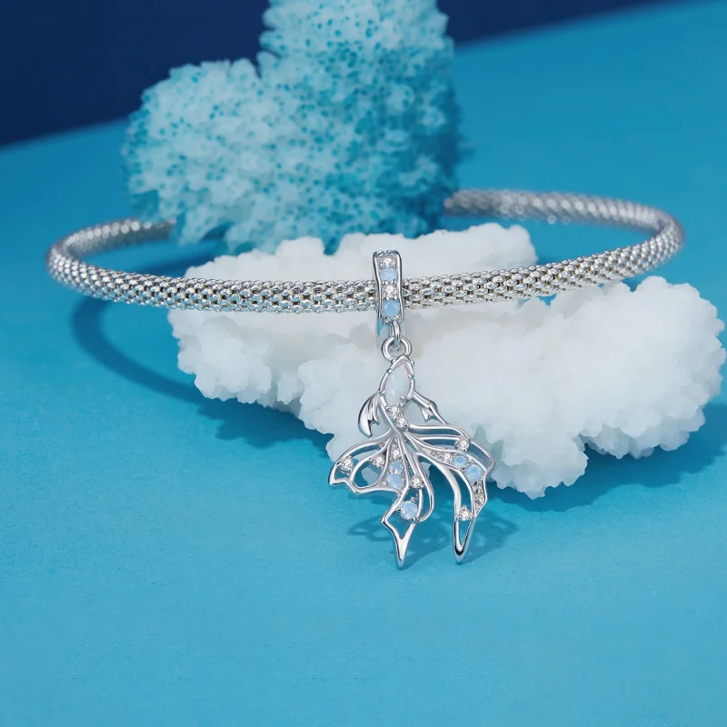 (Bild für) Pandora-Stil Bettafisch-Anhänger - BSC917 - Ansicht 3