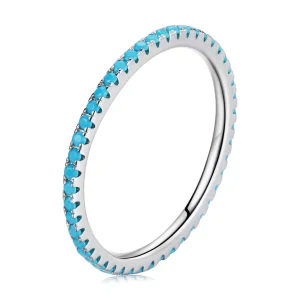 (Bild für) Pandora-Stil Blauer Modisch-Elfen-Ring - SCR066-BU