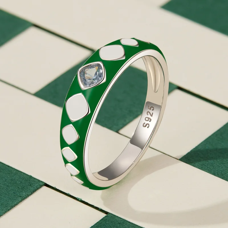 (Bild für) Pandora-Stil Diamantmuster Ring - SCR942 - Ansicht 2