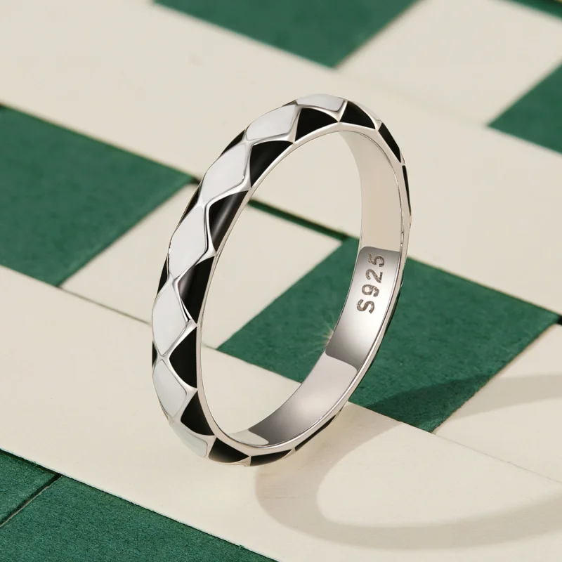 (Bild für) Pandora-Stil Diamantmuster Ring - SCR943 - Ansicht 2