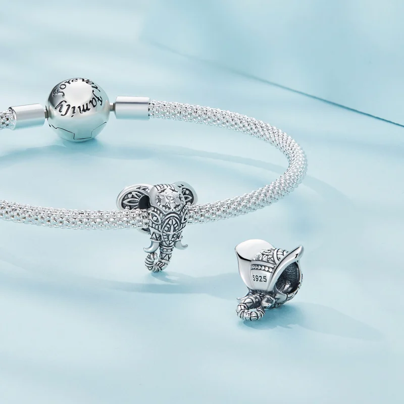 (Bild für) Pandora-Stil Elefantengott-Anhänger - SCC2477 - Ansicht 4