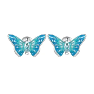 (Bild für) Pandora-Stil Exquisite Butterfly Stecker Ohrringe - SCE1571