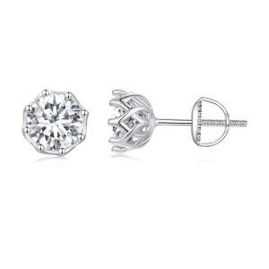 (Bild für) Pandora-Stil Exquisite Moissanite Stecker Ohrringe (Zwei Zertifikate) - MSE016-L