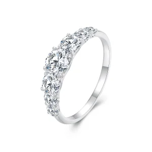 (Bild für) Pandora-Stil Funkelnder Moissanit-Ring (Ein Zertifikat) - MSR037