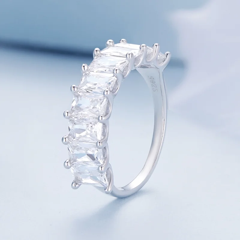 (Bild für) Pandora-Stil Glänzender Zirkonring - BSR409 - Ansicht 2