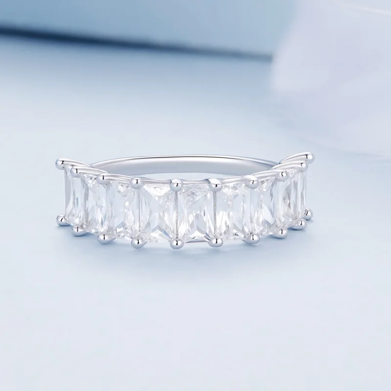(Bild für) Pandora-Stil Glänzender Zirkonring - BSR409 - Ansicht 3
