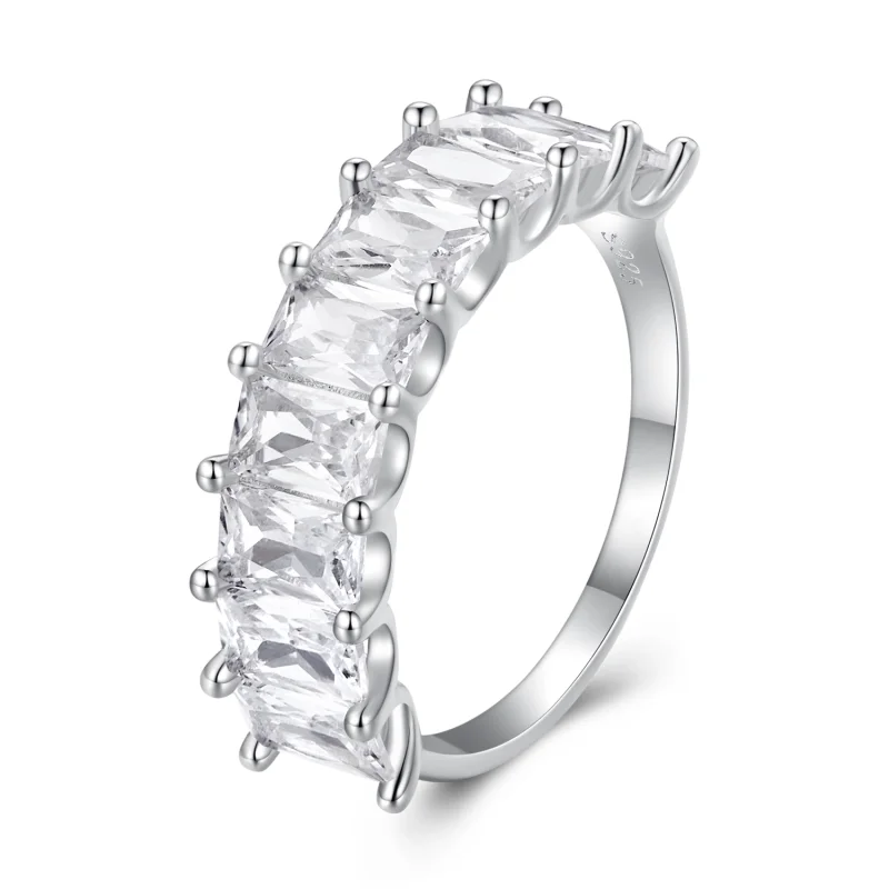 (Bild für) Pandora-Stil Glänzender Zirkonring - BSR409 - Ansicht 8