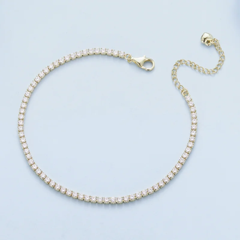 (Bild für) Pandora-Stil Golden Exquisites Zirkonkettenarmband - BSB097-B - Ansicht 6