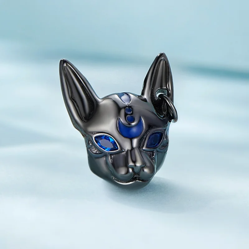 (Bild für) Pandora-Stil Ägyptischer Katzen-Gott-Anhänger - SCC2592 - Ansicht 2