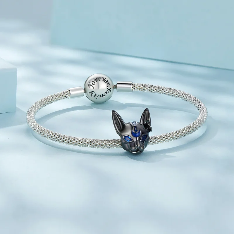 (Bild für) Pandora-Stil Ägyptischer Katzen-Gott-Anhänger - SCC2592 - Ansicht 5