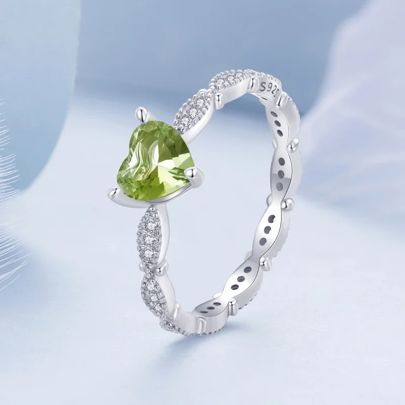 (Bild für) Pandora-Stil Herzförmiger Chamäleon-Ring - BSR479 - Ansicht 3