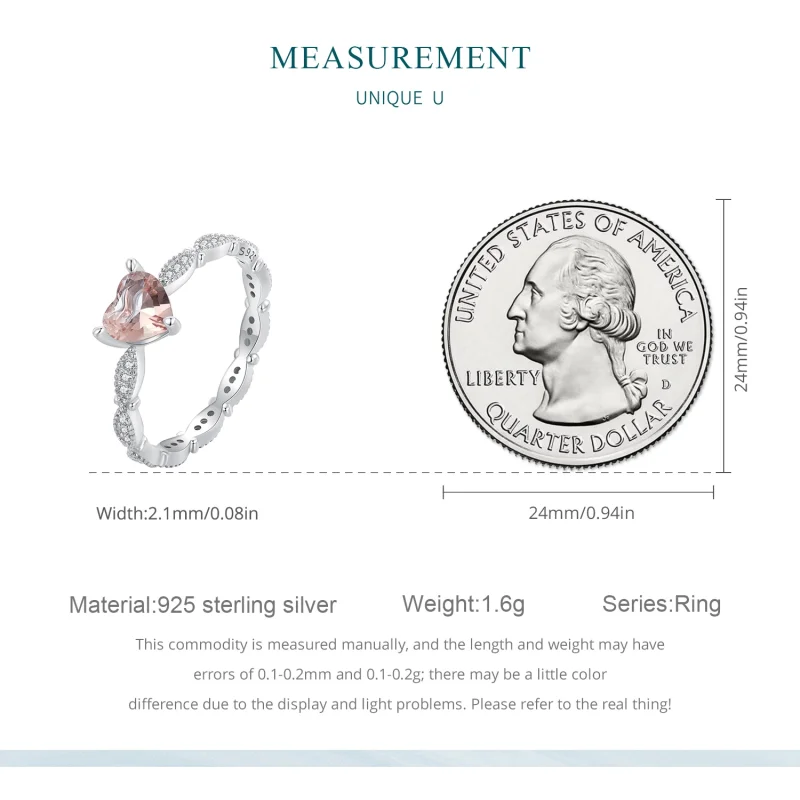 (Bild für) Pandora-Stil Herzförmiger Chamäleon-Ring - BSR479 - Ansicht 7