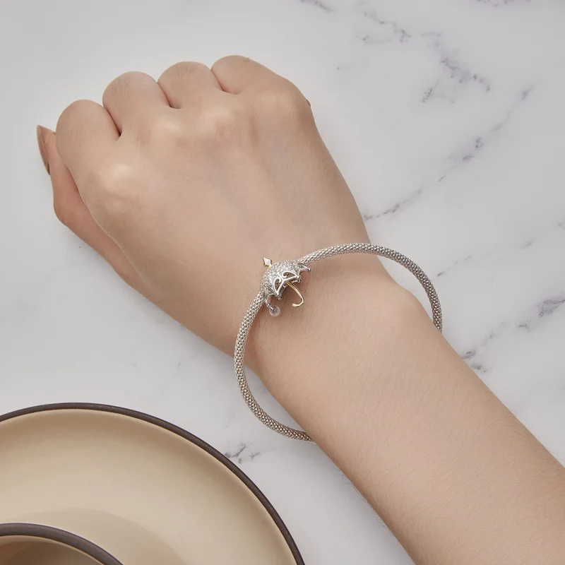 (Bild für) Pandora-Stil Kleiner Regenschirm-Anhänger - BSC862 - Ansicht 5