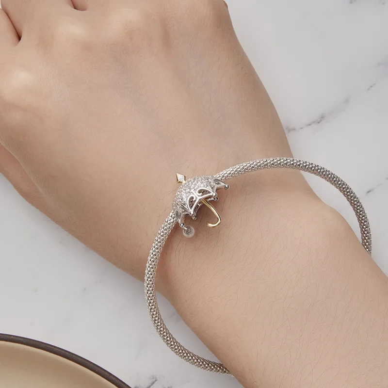 (Bild für) Pandora-Stil Kleiner Regenschirm-Anhänger - BSC862 - Ansicht 6