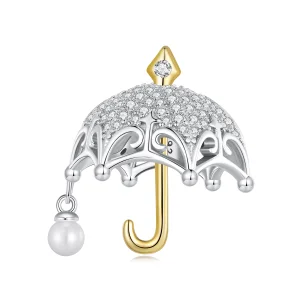 (Bild für) Pandora-Stil Kleiner Regenschirm-Anhänger - BSC862