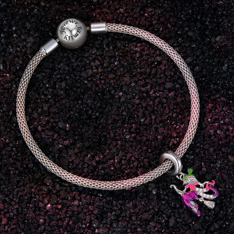 (Bild für) Pandora-Stil Leuchtende Hexe im Dunkeln Anhänger - SCC2608 - Ansicht 3