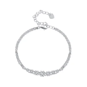 (Bild für) Pandora-Stil Moissanit-Armband (Ein Zertifikat) - MSB008
