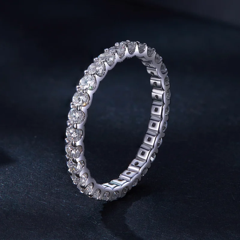 (Bild für) Pandora-Stil Moissanit-Ring - MSR034 - Ansicht 2