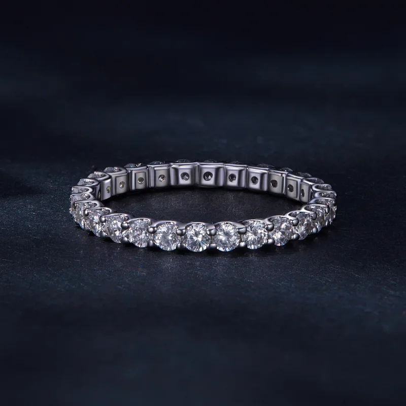 (Bild für) Pandora-Stil Moissanit-Ring - MSR034 - Ansicht 3