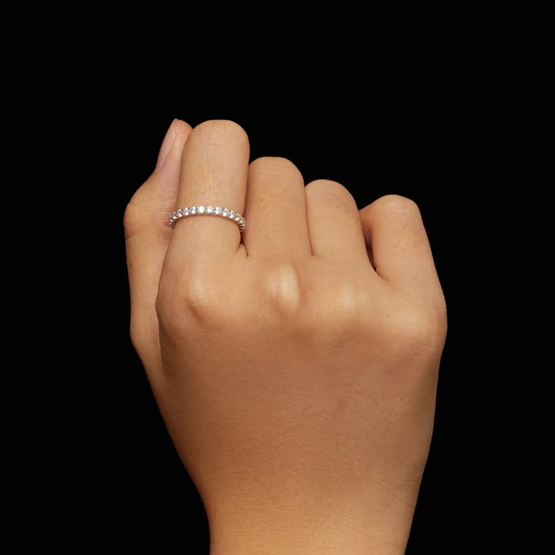 (Bild für) Pandora-Stil Moissanit-Ring - MSR034 - Ansicht 4