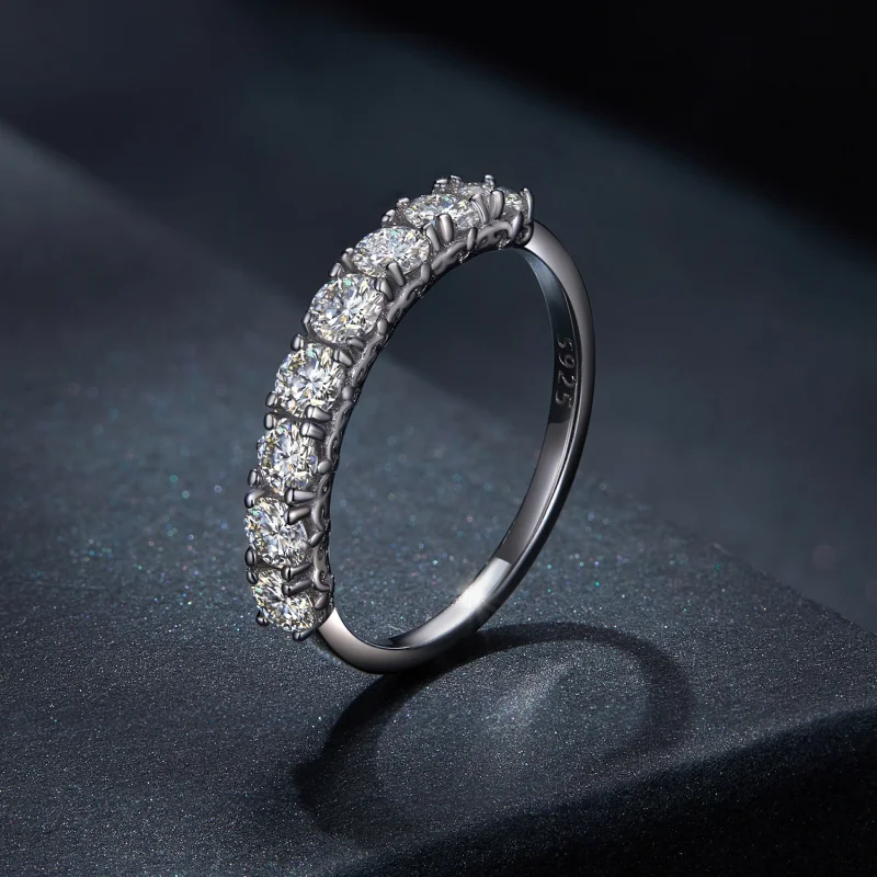 (Bild für) Pandora-Stil Muster Moissanit Ring (Ein Zertifikat) - MSR015 - Ansicht 2