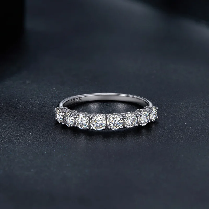 (Bild für) Pandora-Stil Muster Moissanit Ring (Ein Zertifikat) - MSR015 - Ansicht 4