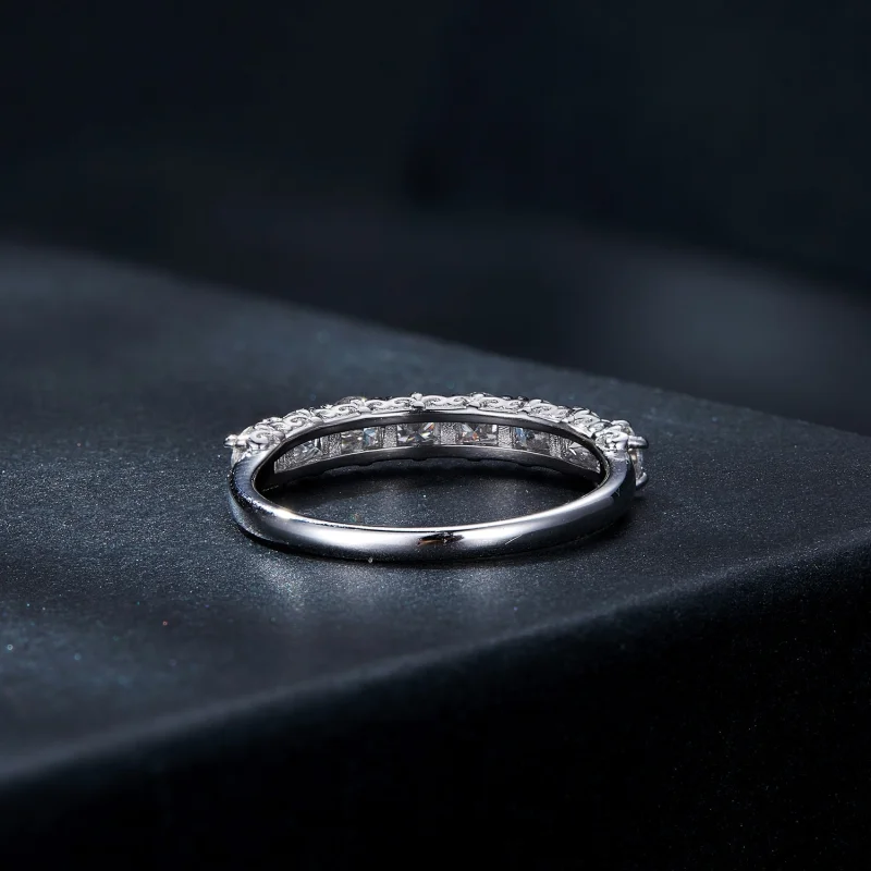 (Bild für) Pandora-Stil Muster Moissanit Ring (Ein Zertifikat) - MSR015 - Ansicht 5