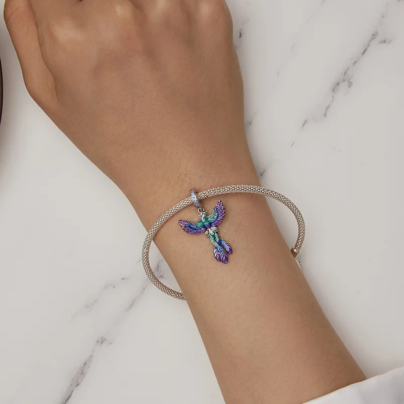 (Bild für) Pandora-Stil Phönix-Anhänger - BSC880 - Ansicht 5