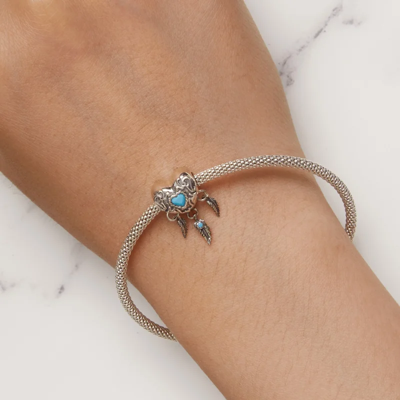 (Bild für) Pandora Stil Retro-Traumfänger-Anhänger - SCC2567 - Ansicht 6