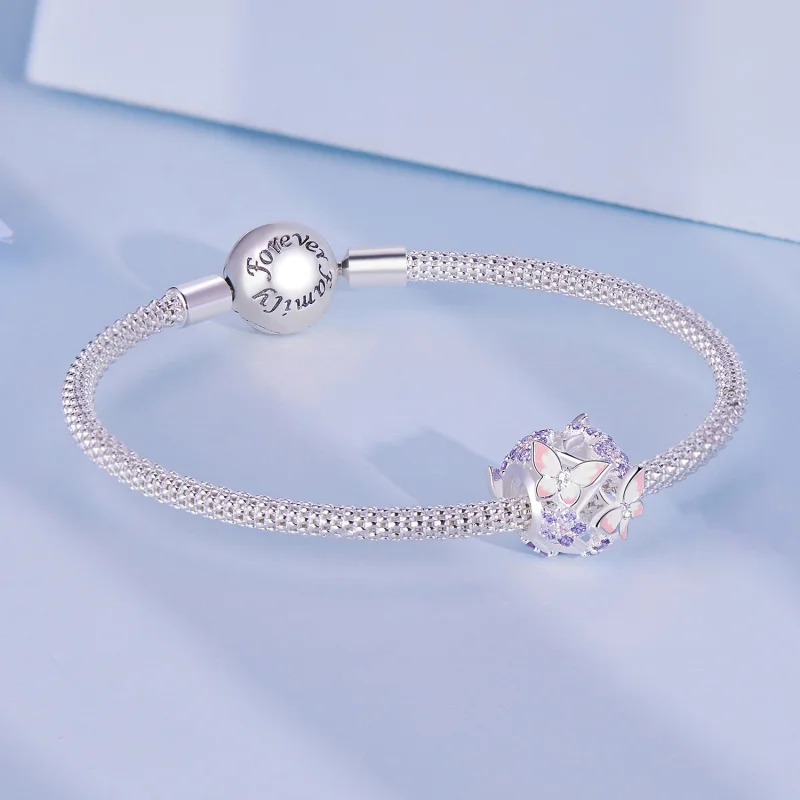 (Bild für) Pandora-Stil Schmetterling Zirkon Charm - SCC2463 - Ansicht 5