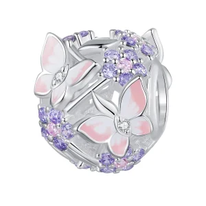 (Bild für) Pandora-Stil Schmetterling Zirkon Charm - SCC2463