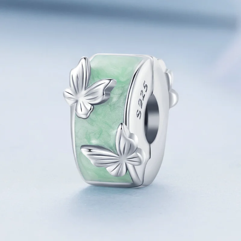 (Bild für) Pandora-Stil Schmetterlingsclip - BSC840 - Ansicht 2