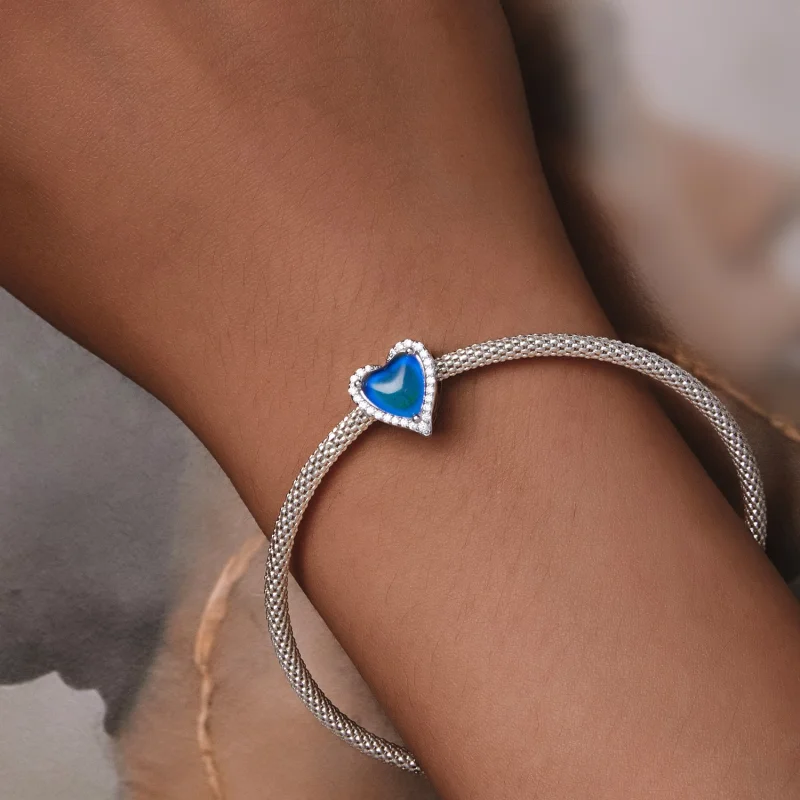 (Bild für) Pandora-Stil Thermosensorischer Mood Stone Anhänger - SCC2596 - Ansicht 3
