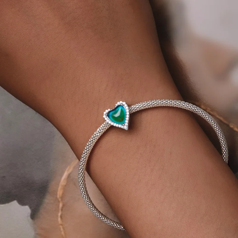 (Bild für) Pandora-Stil Thermosensorischer Mood Stone Anhänger - SCC2596 - Ansicht 4