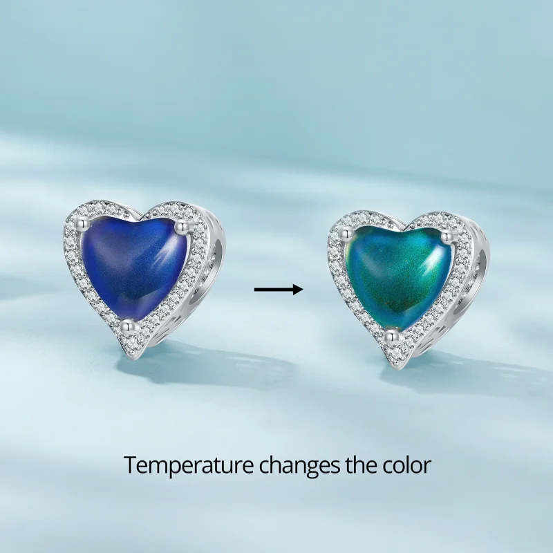 (Bild für) Pandora-Stil Thermosensorischer Mood Stone Anhänger - SCC2596 - Ansicht 2