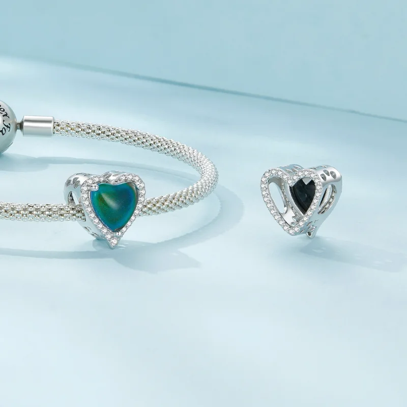 (Bild für) Pandora-Stil Thermosensorischer Mood Stone Anhänger - SCC2596 - Ansicht 7