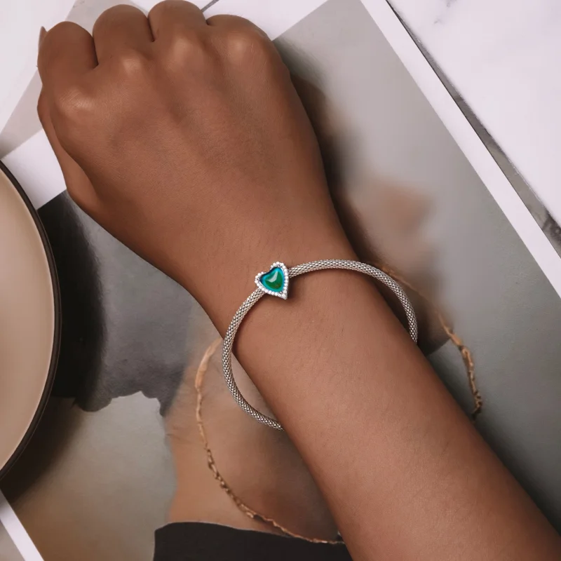 (Bild für) Pandora-Stil Thermosensorischer Mood Stone Anhänger - SCC2596 - Ansicht 10