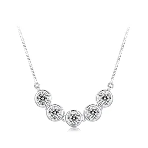 (Bild für) Pandora Style 0,3 Ct Moissanit Halskette (Ein Zertifikat) - MSN022