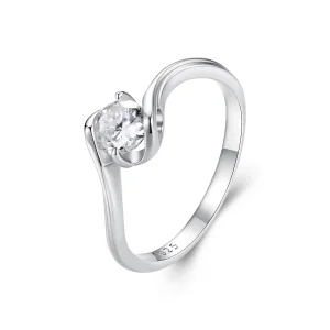 (Bild für) Pandora Style 0,5 Ct Moissanit Ring (Ein Zertifikat) - MSR040
