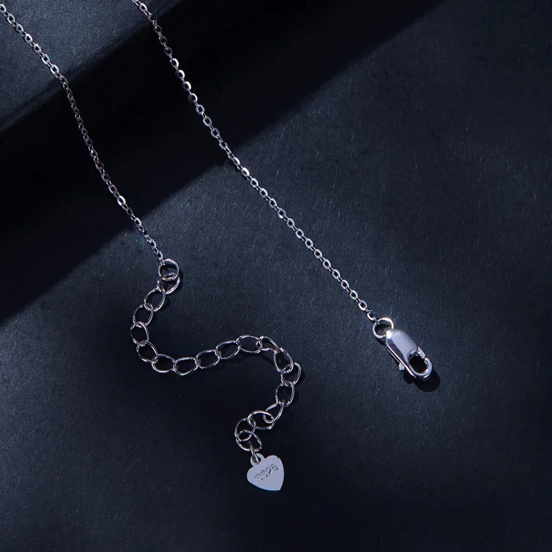 (Bild für) Pandora Style 1Ct Moissanit Halskette (Ein Zertifikat) - MSN021 - Ansicht 4