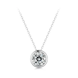 (Bild für) Pandora Style 1Ct Moissanit Halskette (Ein Zertifikat) - MSN021