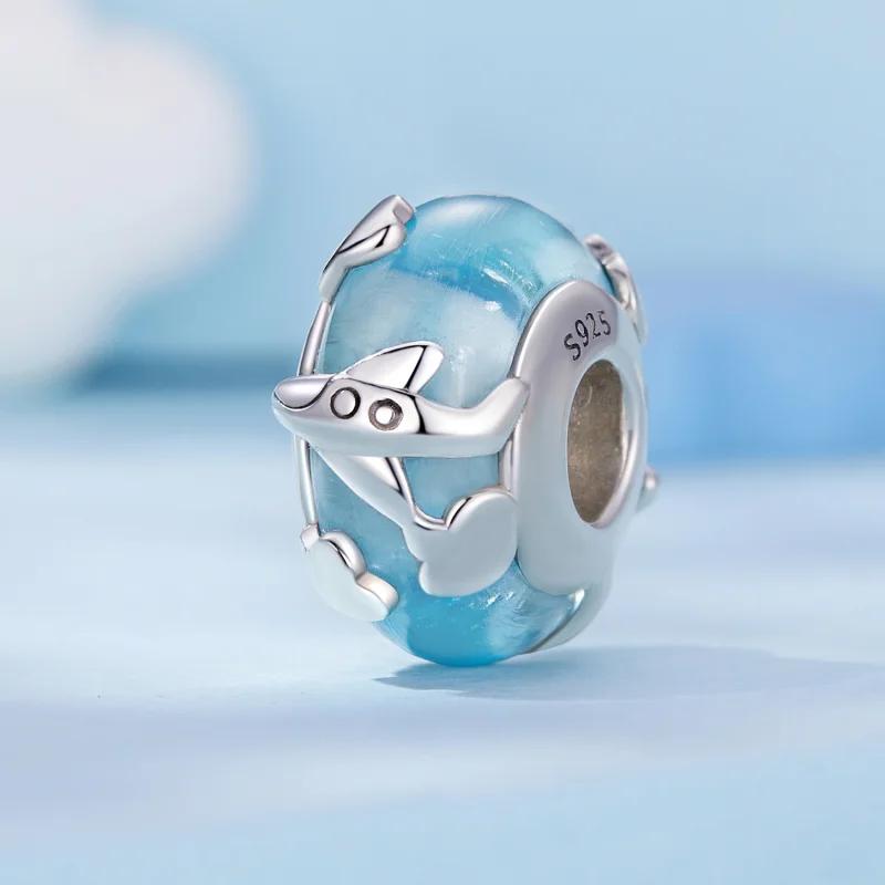 (Bild für) Pandora Style Aircraft Glazed Charm - SCC2482 - Ansicht 2