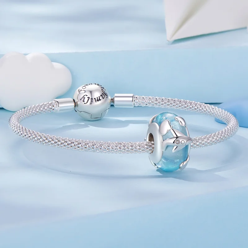 (Bild für) Pandora Style Aircraft Glazed Charm - SCC2482 - Ansicht 5