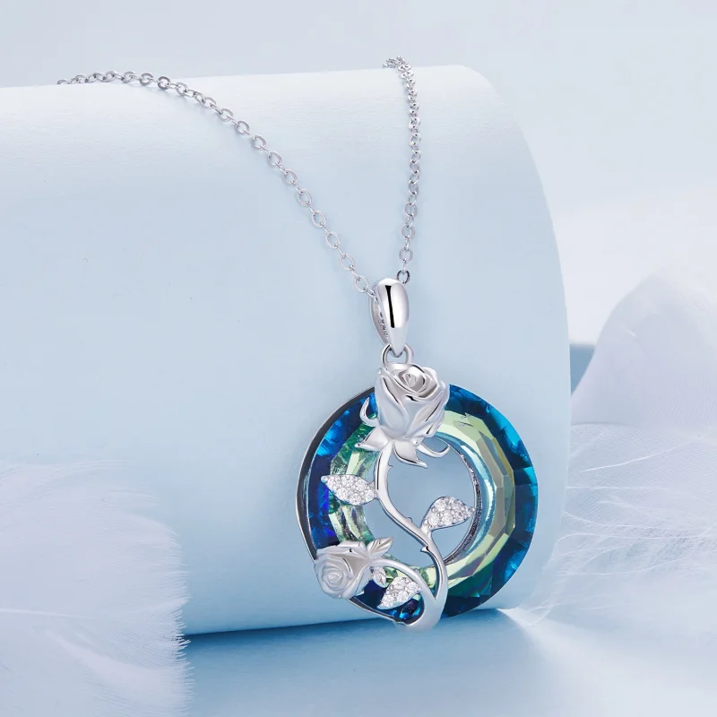 (Bild für) Pandora Style Angel Ring Rose Halskette - BSN313 - Ansicht 2