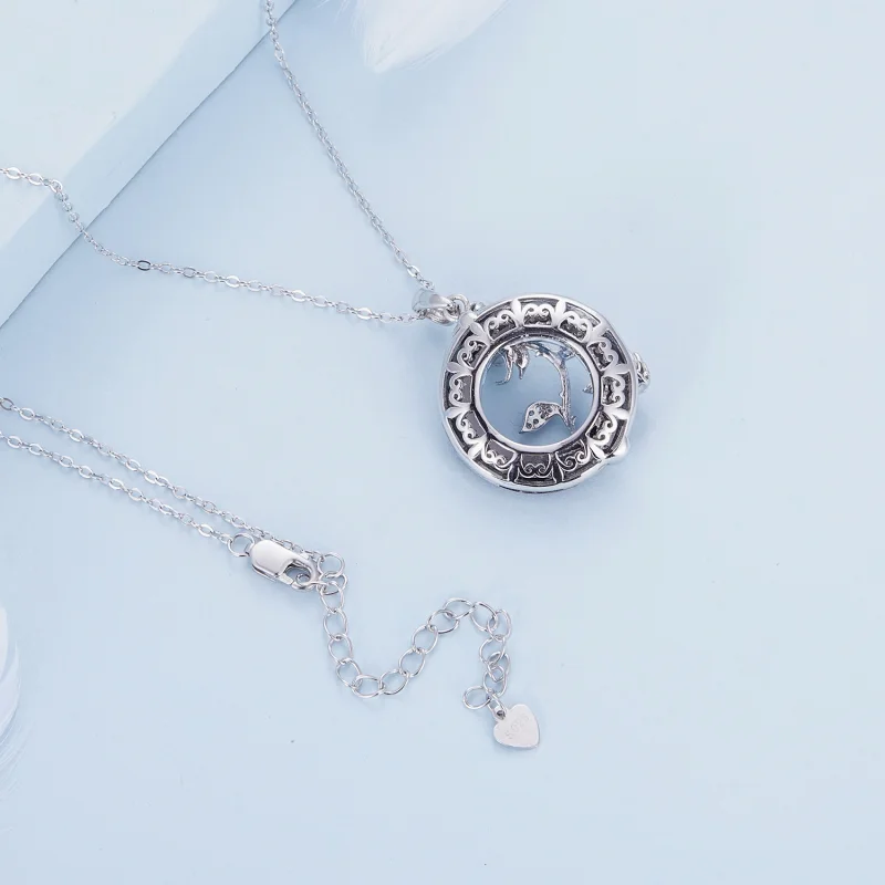(Bild für) Pandora Style Angel Ring Rose Halskette - BSN313 - Ansicht 4